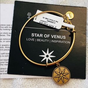 Alex And Ani Star Of Venus Gold Charm Bracelet NWT